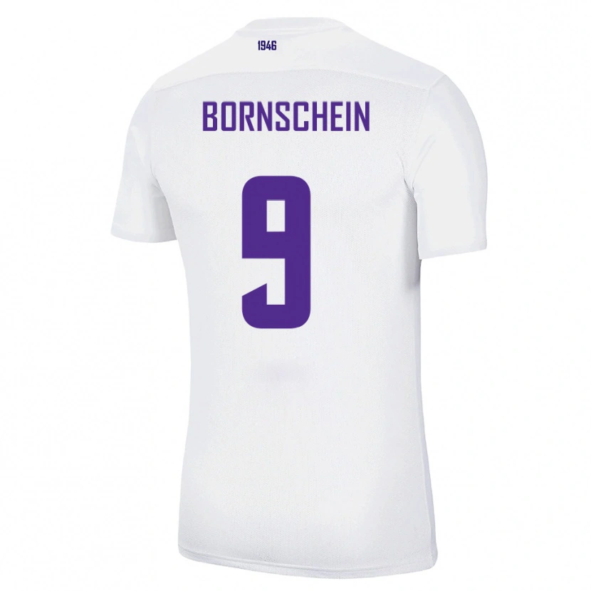 Danxen Women Ricky Bornschein #9 White Green Away Jersey 2025/26 T-Shirt