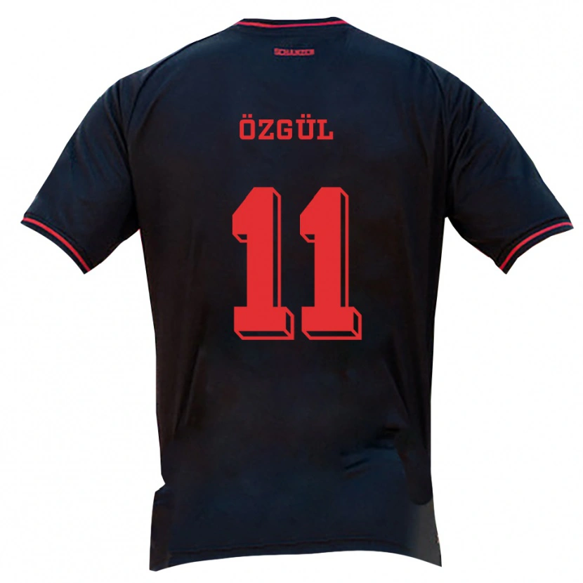 Danxen Women Ege Özgül #11 Black Red White Away Jersey 2025/26 T-Shirt