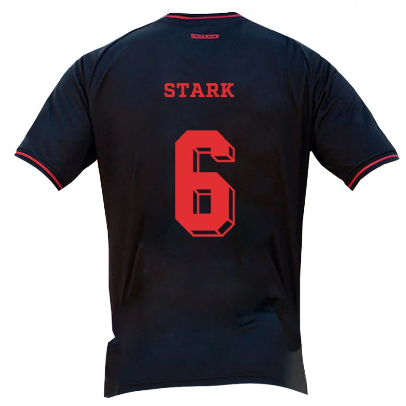 Danxen Women Luca Stark #6 Black Red White Away Jersey 2025/26 T-Shirt