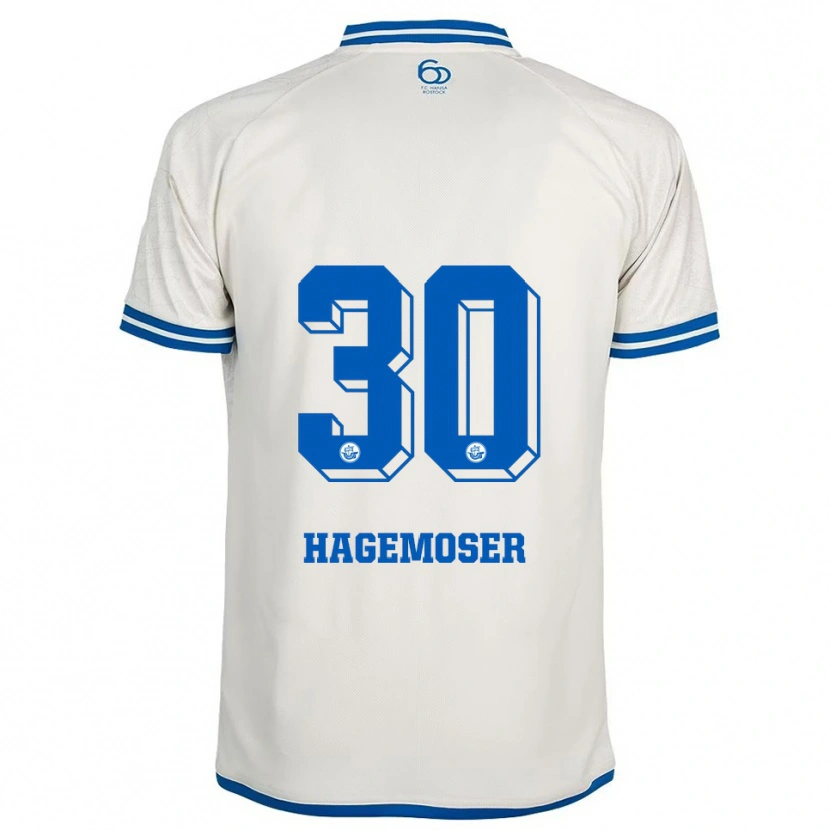 Danxen Women Max Hagemoser #30 White Blue Away Jersey 2025/26 T-Shirt