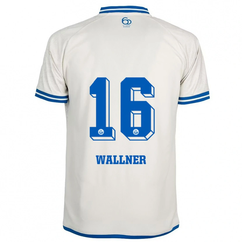 Danxen Women Lukas Wallner #16 White Blue Away Jersey 2025/26 T-Shirt