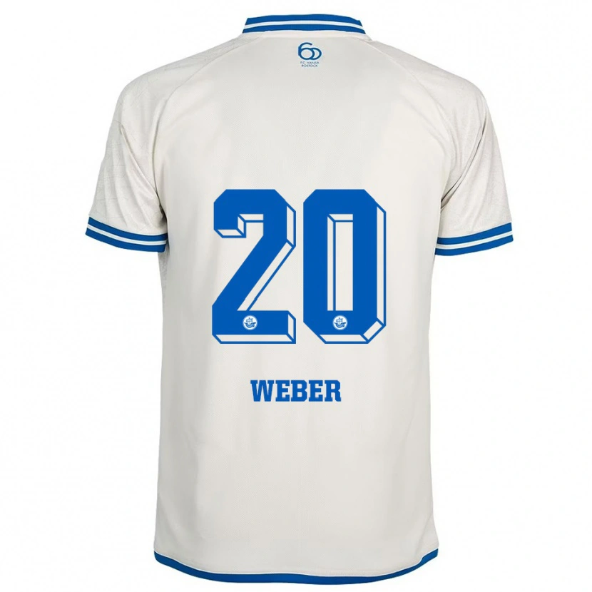 Danxen Women Caden Weber #20 White Blue Away Jersey 2025/26 T-Shirt