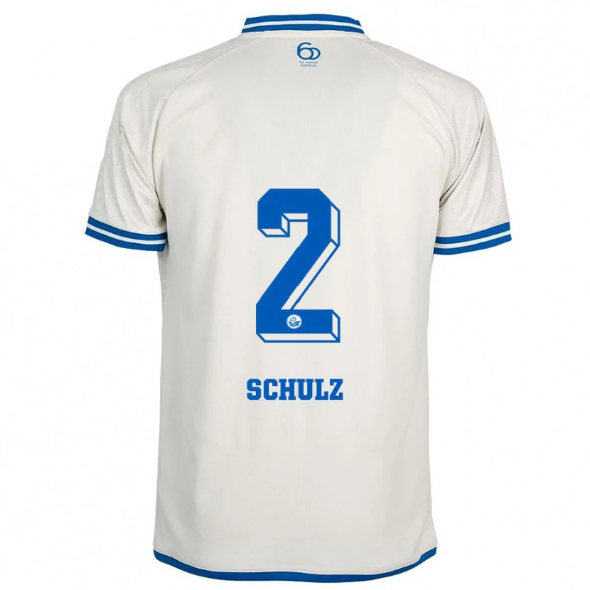 Danxen Women Nils Schulz #2 White Blue Away Jersey 2025/26 T-Shirt