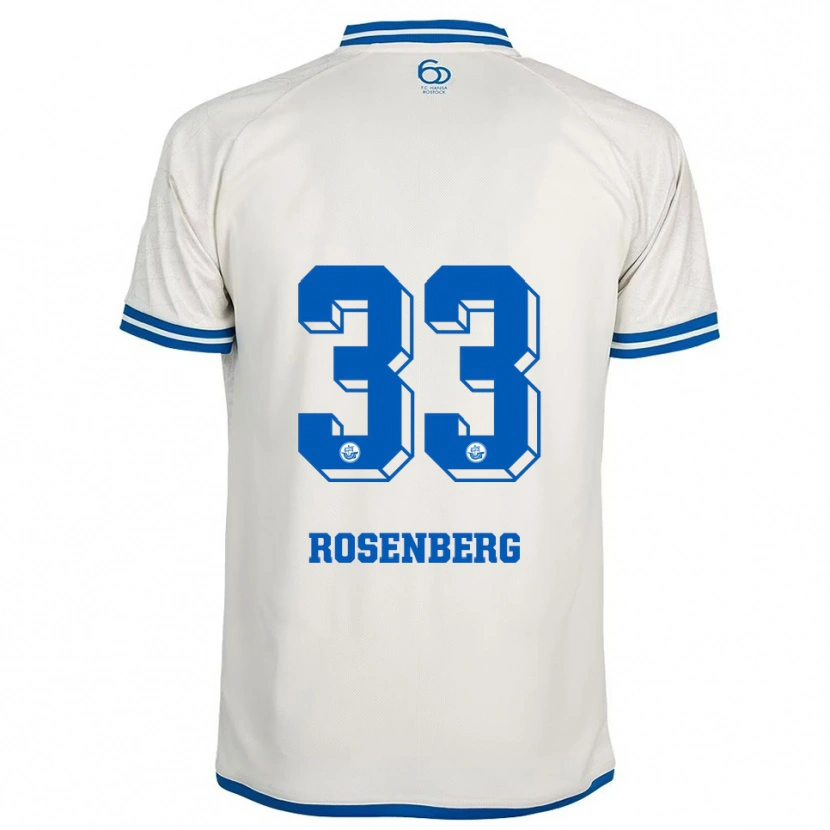 Danxen Women Moritz Rosenberg #33 White Blue Away Jersey 2025/26 T-Shirt