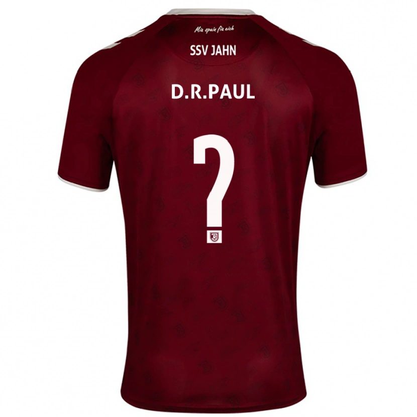 Danxen Women David Rodríguez Paul #0 Burgundy White Away Jersey 2025/26 T-Shirt