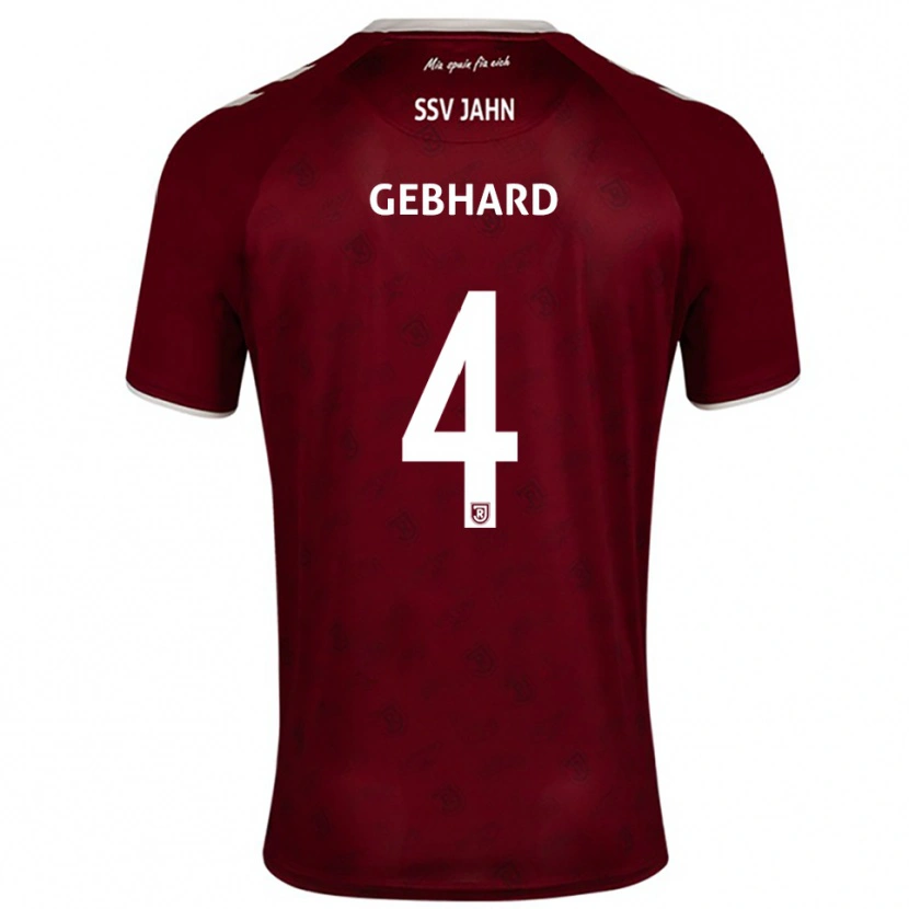 Danxen Women Paul Gebhard #4 Burgundy White Away Jersey 2025/26 T-Shirt