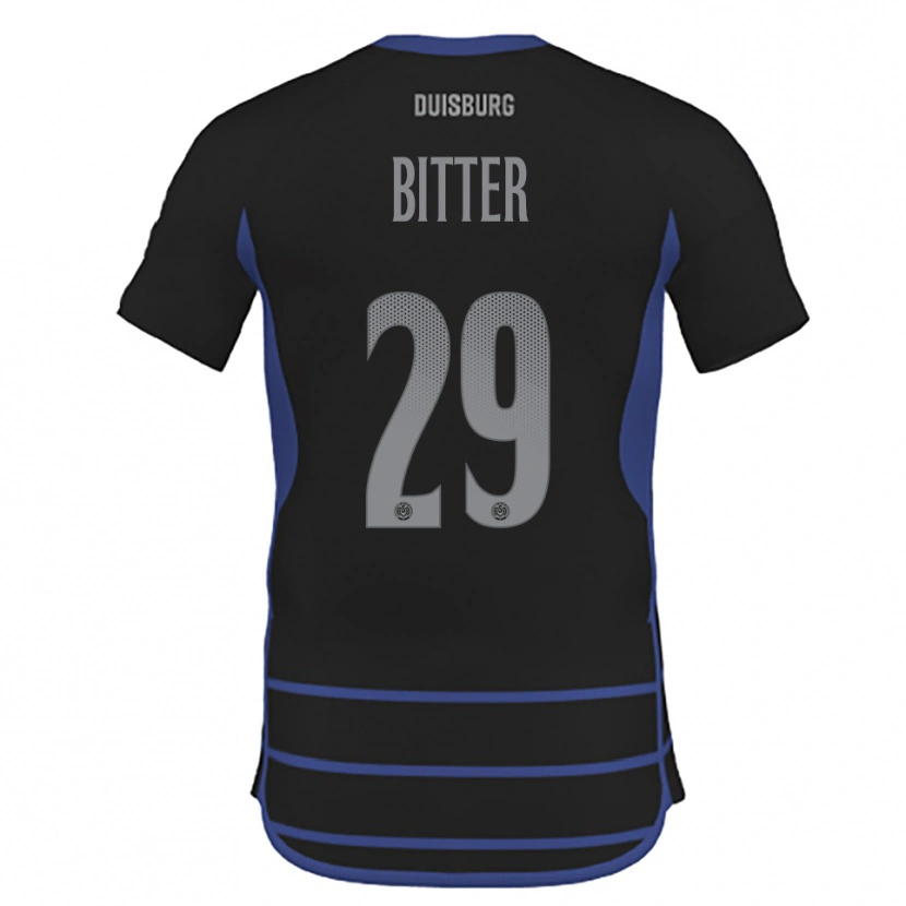 Danxen Women Joshua Bitter #29 Black Blue Away Jersey 2025/26 T-Shirt