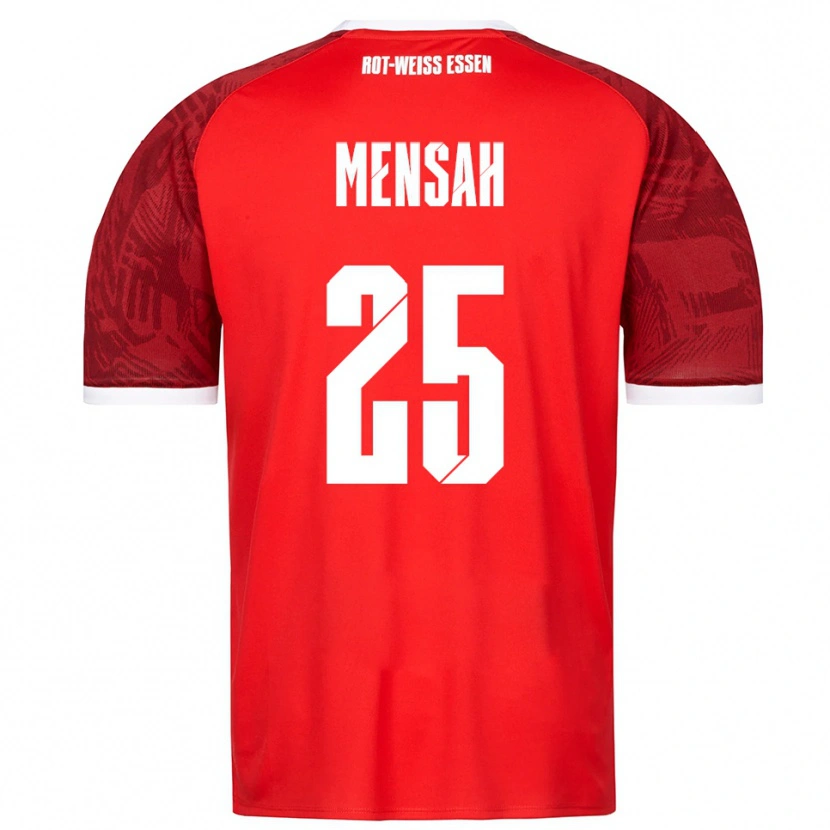 Danxen Women Franklin Opoku-Mensah #25 Red Burgundy White Away Jersey 2025/26 T-Shirt