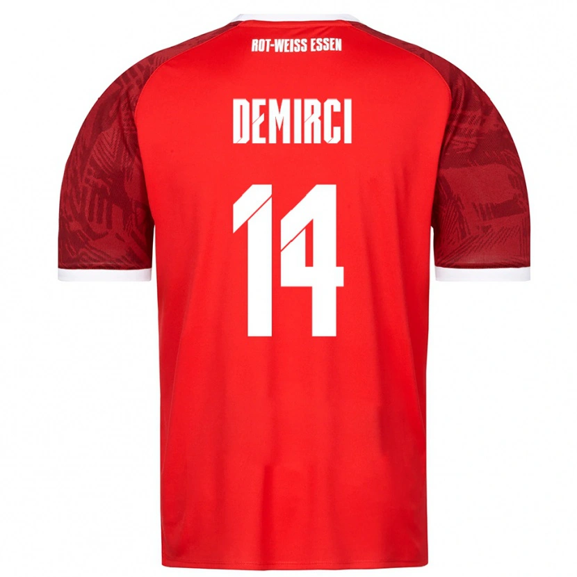 Danxen Women Mehmet Demirci #14 Red Burgundy White Away Jersey 2025/26 T-Shirt