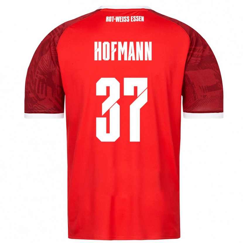 Danxen Women Jannik Hofmann #37 Red Burgundy White Away Jersey 2025/26 T-Shirt