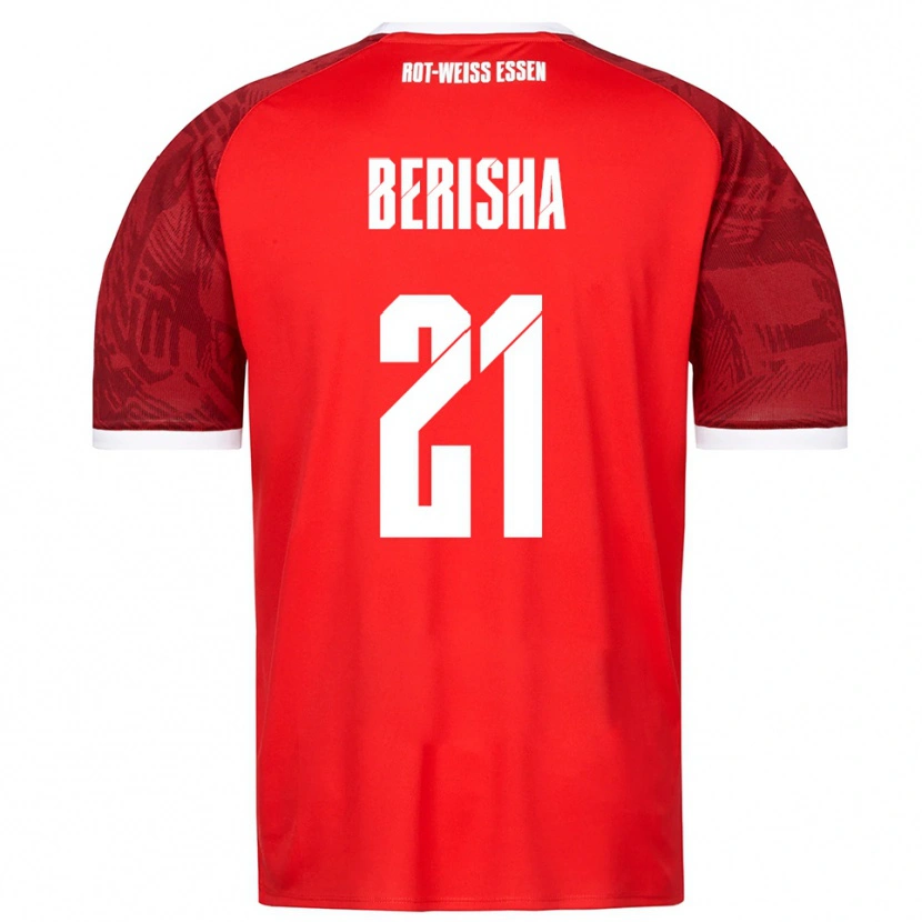 Danxen Women Dion Berisha #21 Red Burgundy White Away Jersey 2025/26 T-Shirt