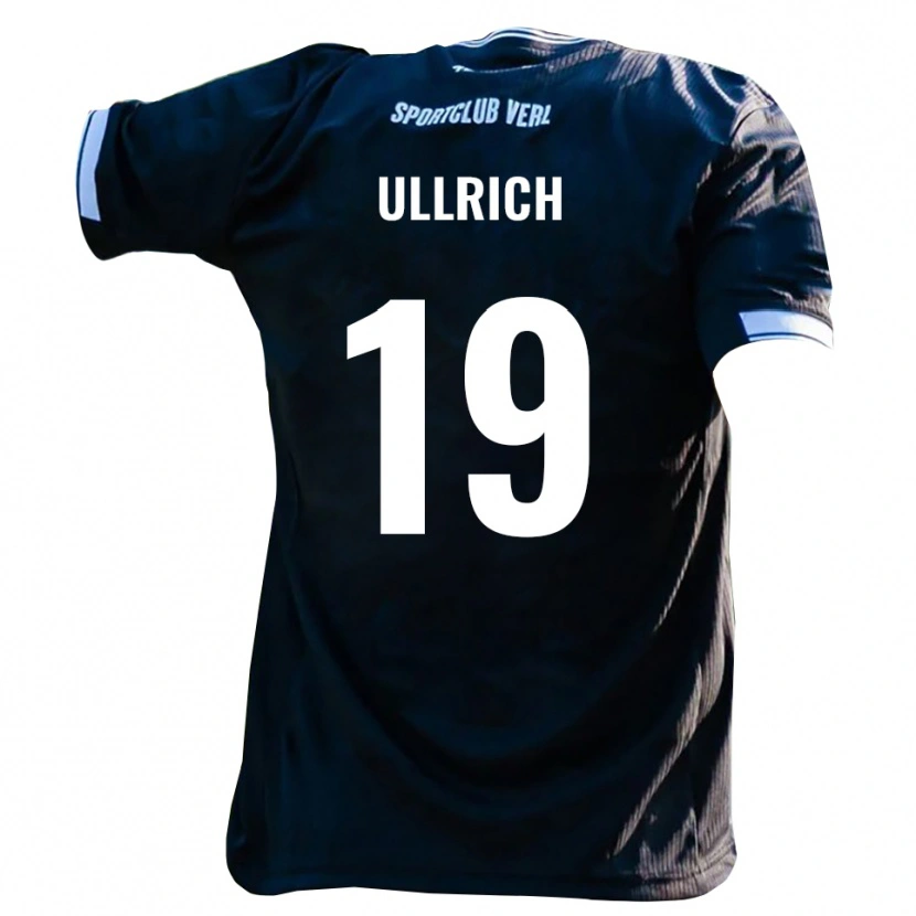 Danxen Women Nikita Ullrich #19 Black White Away Jersey 2025/26 T-Shirt