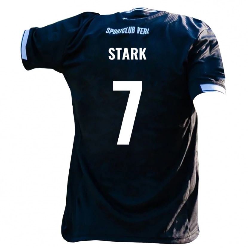 Danxen Women Julian Stark #7 Black White Away Jersey 2025/26 T-Shirt