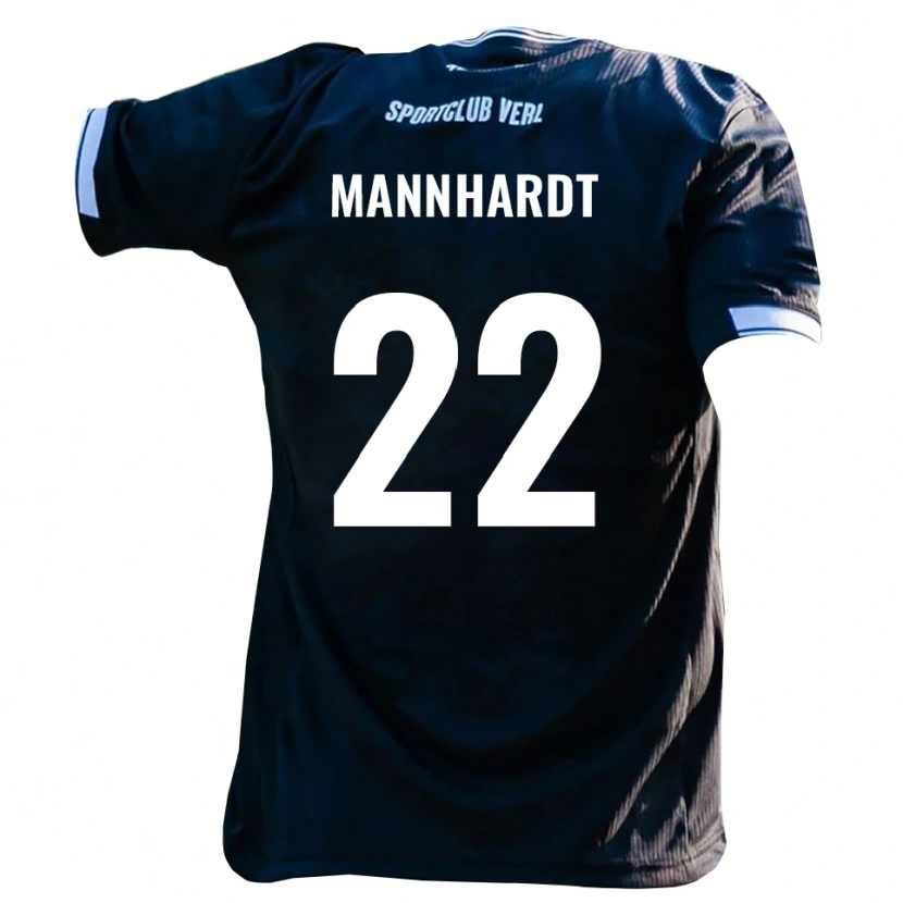 Danxen Women Marco Mannhardt #22 Black White Away Jersey 2025/26 T-Shirt