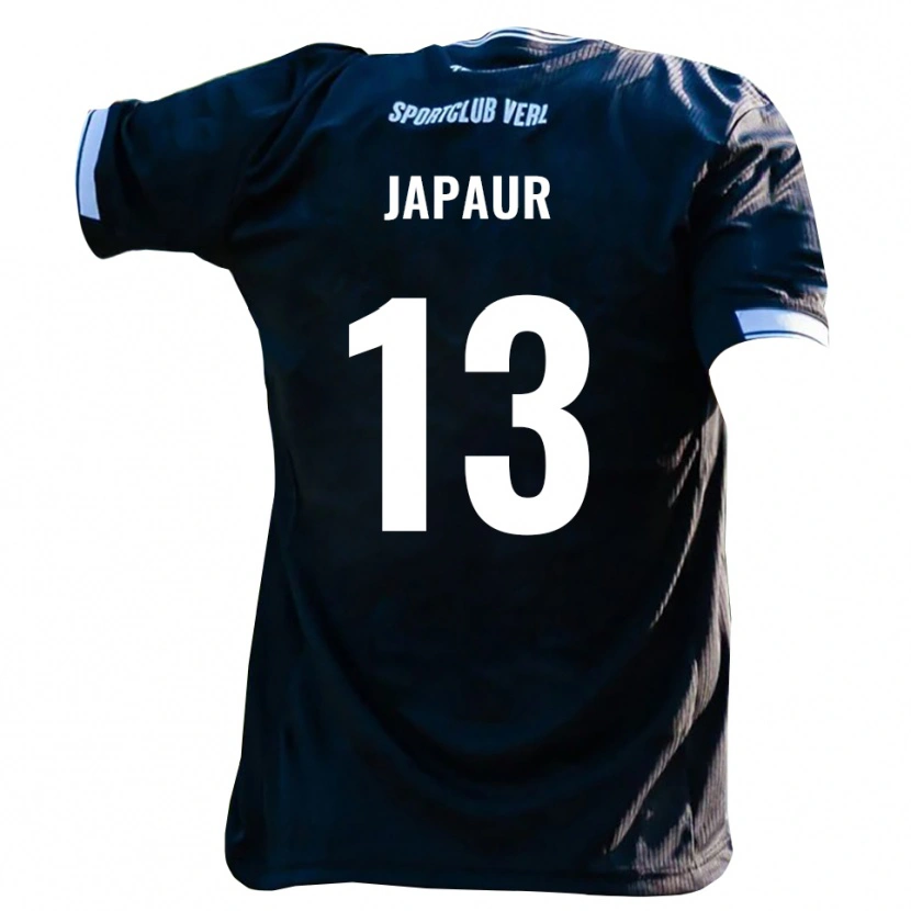 Danxen Women Alem Japaur #13 Black White Away Jersey 2025/26 T-Shirt