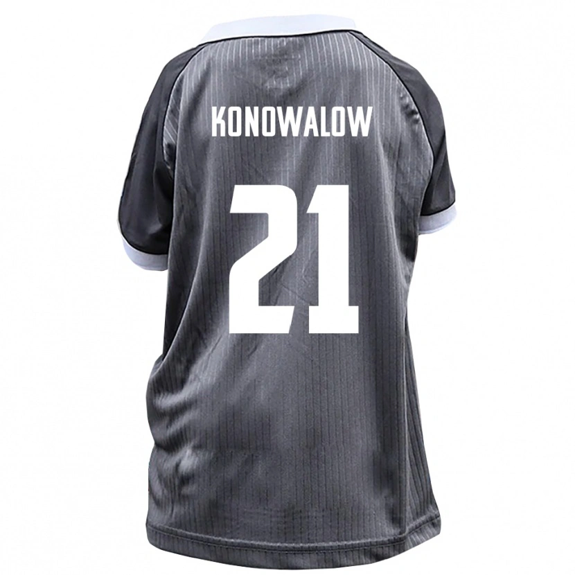 Danxen Women Stefan Konowalow #21 Gray White Away Jersey 2025/26 T-Shirt