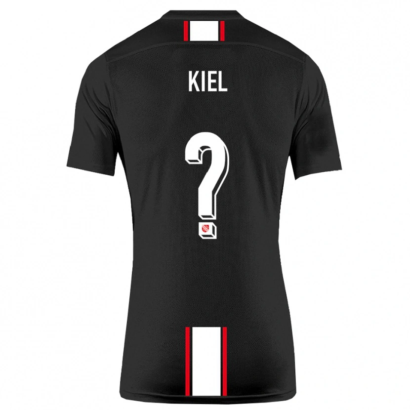 Danxen Women Niels Kiel #0 Black White Away Jersey 2025/26 T-Shirt