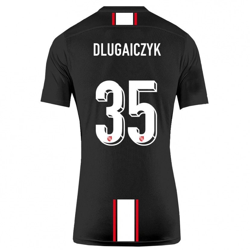 Danxen Women Alexander Dlugaiczyk #35 Black White Away Jersey 2025/26 T-Shirt