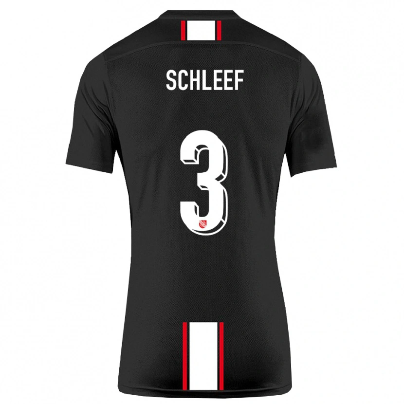 Danxen Women Marco Schleef #3 Black White Away Jersey 2025/26 T-Shirt