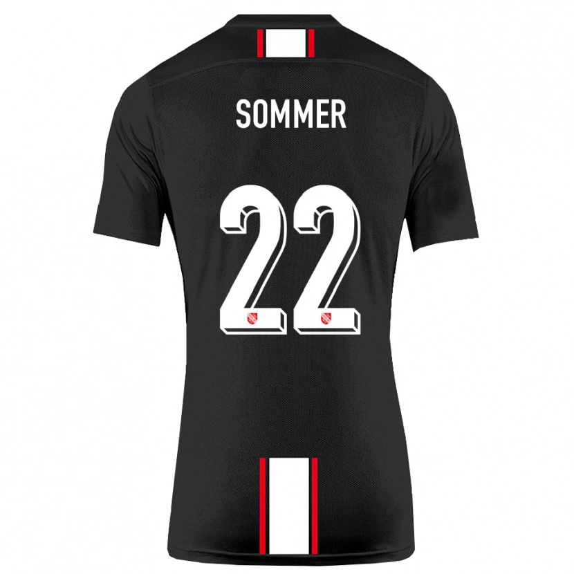 Danxen Women Leon Sommer #22 Black White Away Jersey 2025/26 T-Shirt
