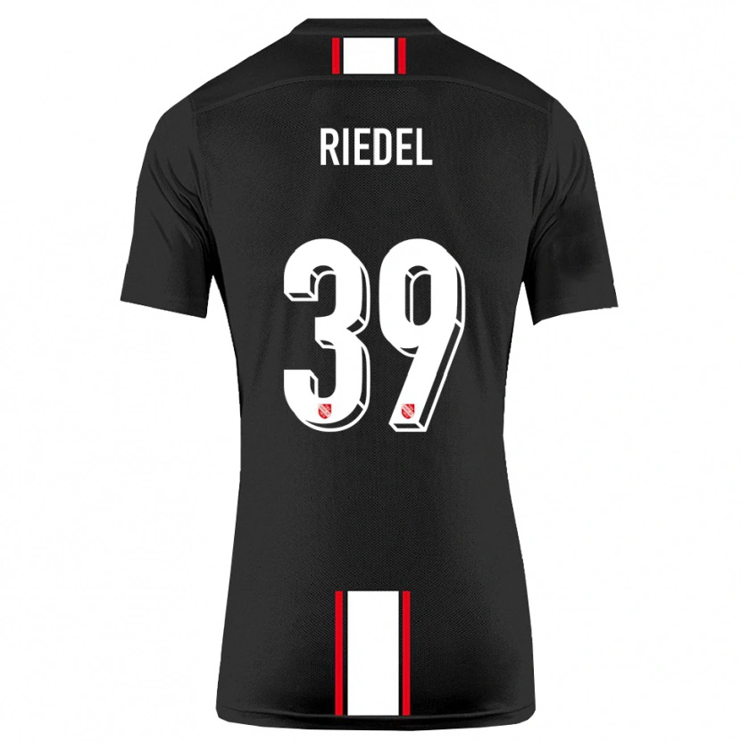 Danxen Women Florian Riedel #39 Black White Away Jersey 2025/26 T-Shirt