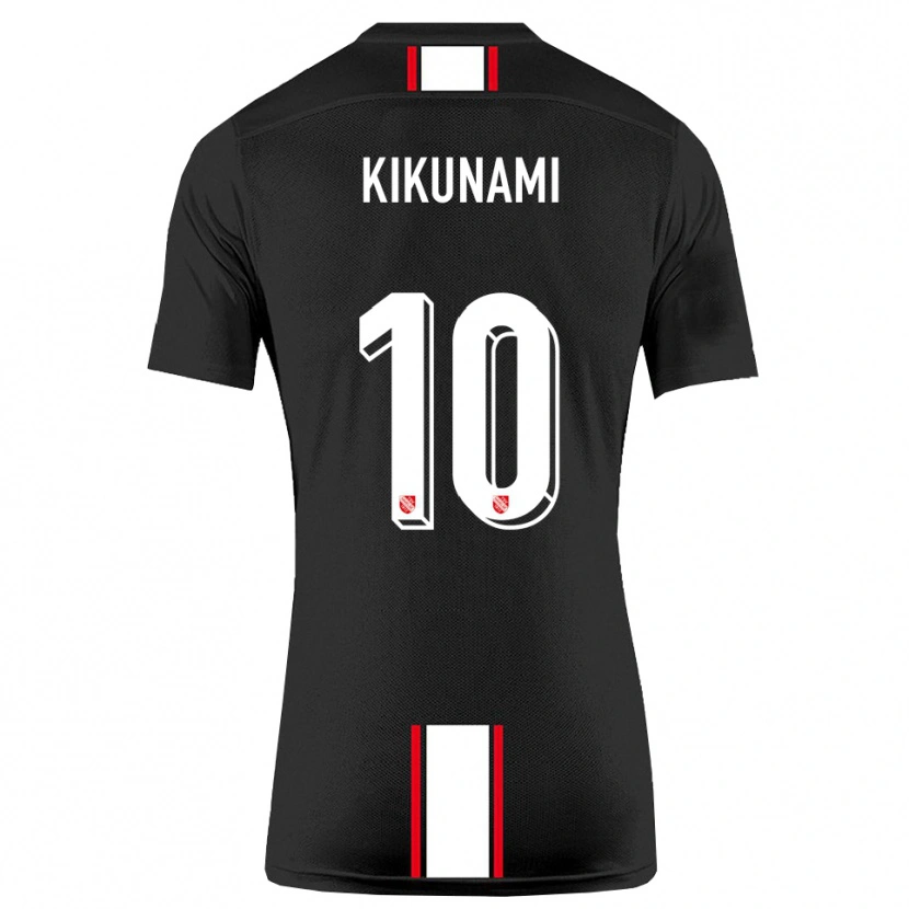 Danxen Women Ryou Kikunami #10 Black White Away Jersey 2025/26 T-Shirt