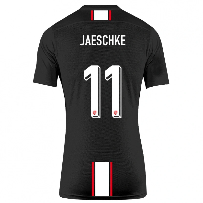 Danxen Women Yannik Jaeschke #11 Black White Away Jersey 2025/26 T-Shirt