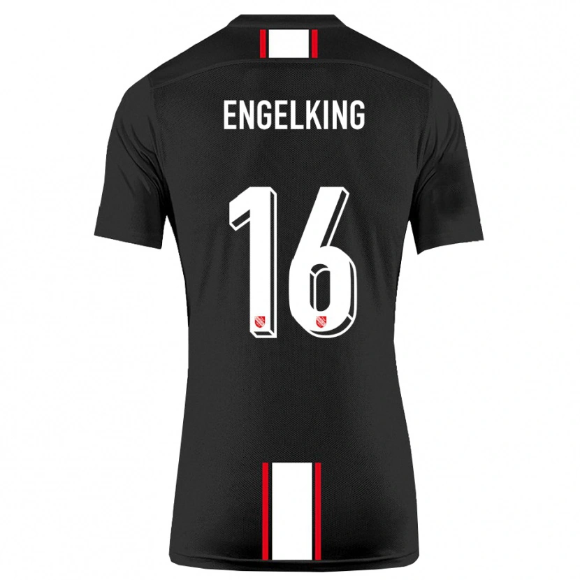 Danxen Women Torben Engelking #16 Black White Away Jersey 2025/26 T-Shirt