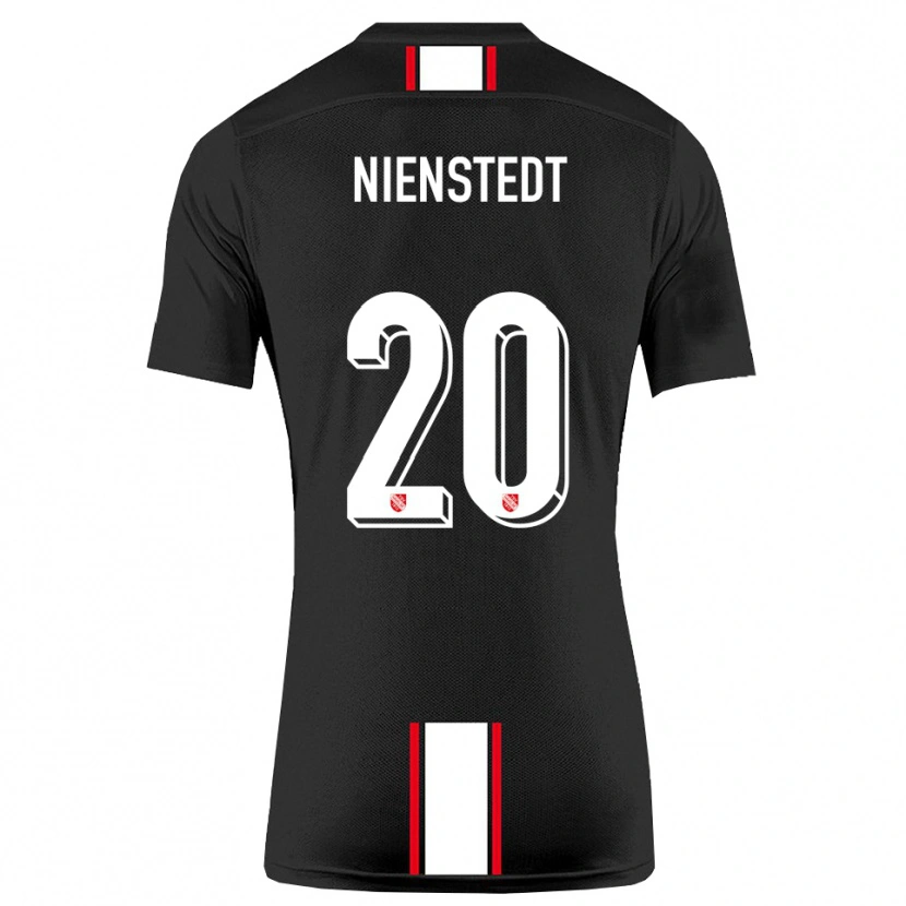 Danxen Women Anakin-Jo Nienstedt #20 Black White Away Jersey 2025/26 T-Shirt