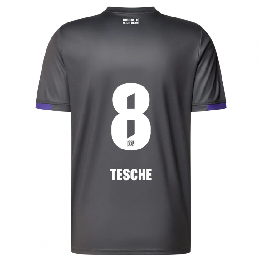 Danxen Women Robert Tesche #8 Gray Purple Away Jersey 2025/26 T-Shirt