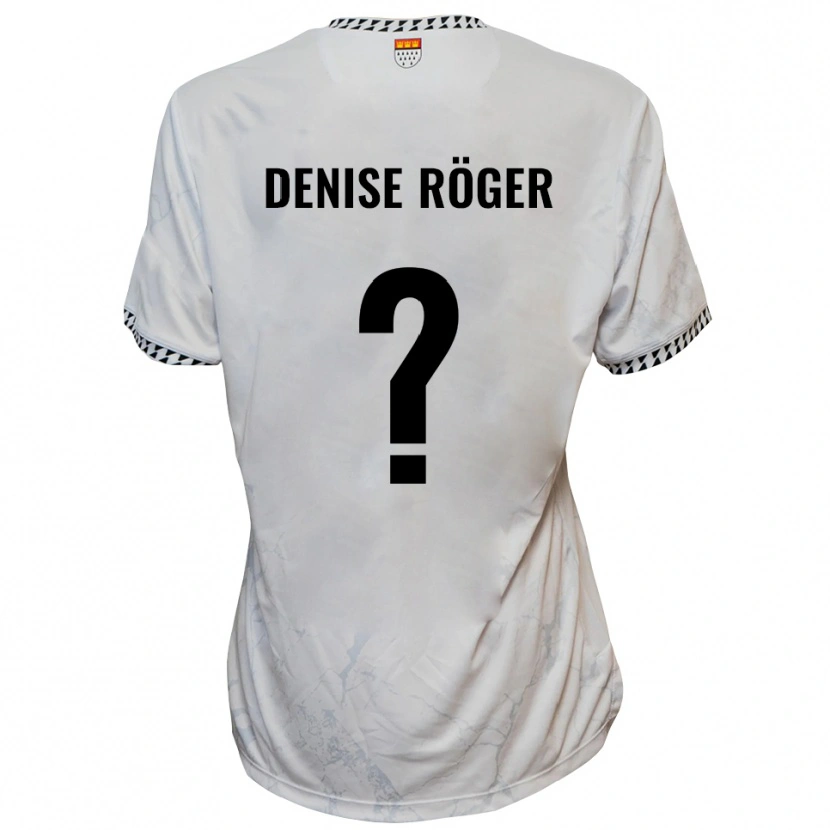 Danxen Women Kim Denise Röger #0 White Black Away Jersey 2025/26 T-Shirt