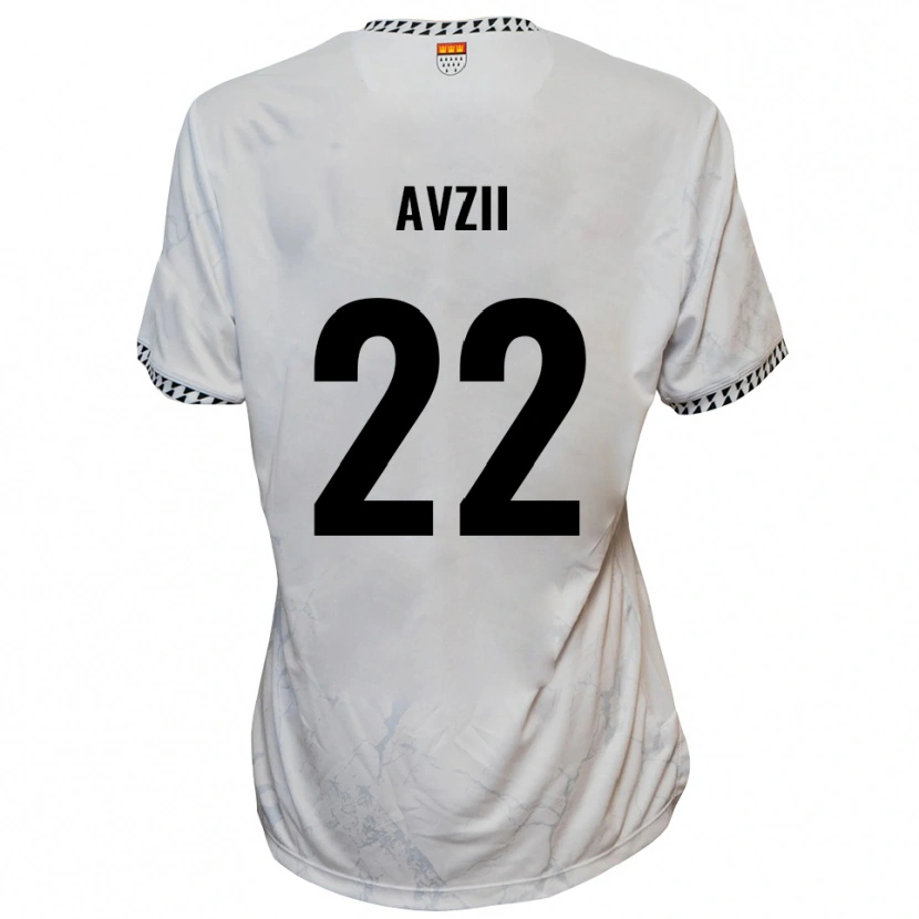 Danxen Women Benjamin Avzii #22 White Black Away Jersey 2025/26 T-Shirt