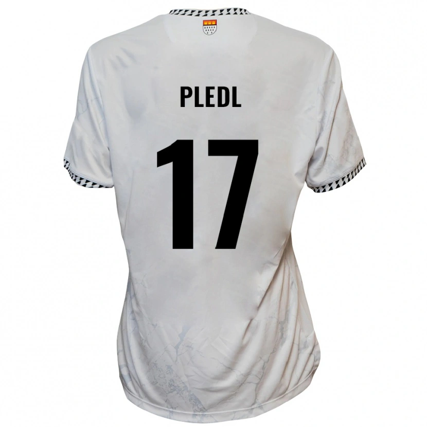 Danxen Women Marco Pledl #17 White Black Away Jersey 2025/26 T-Shirt