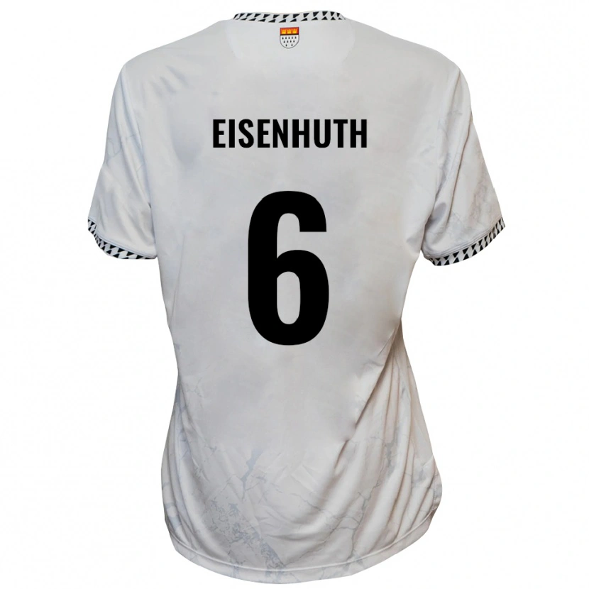 Danxen Women Tobias Eisenhuth #6 White Black Away Jersey 2025/26 T-Shirt