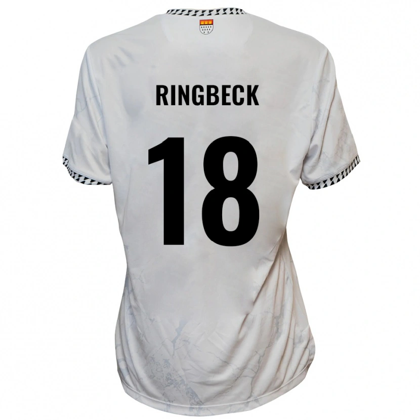 Danxen Women Noah Ringbeck #18 White Black Away Jersey 2025/26 T-Shirt
