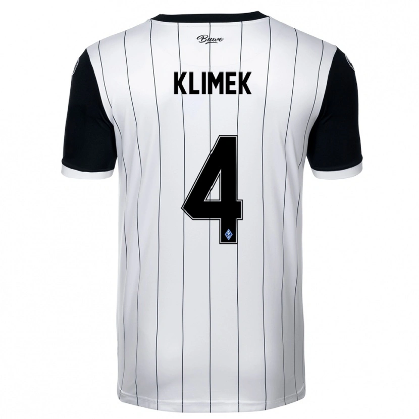 Danxen Women Tom Klimek #4 White Black Away Jersey 2025/26 T-Shirt