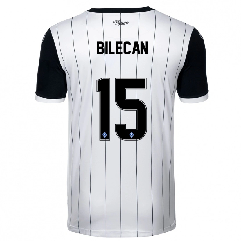 Danxen Women Engin Bilecan #15 White Black Away Jersey 2025/26 T-Shirt