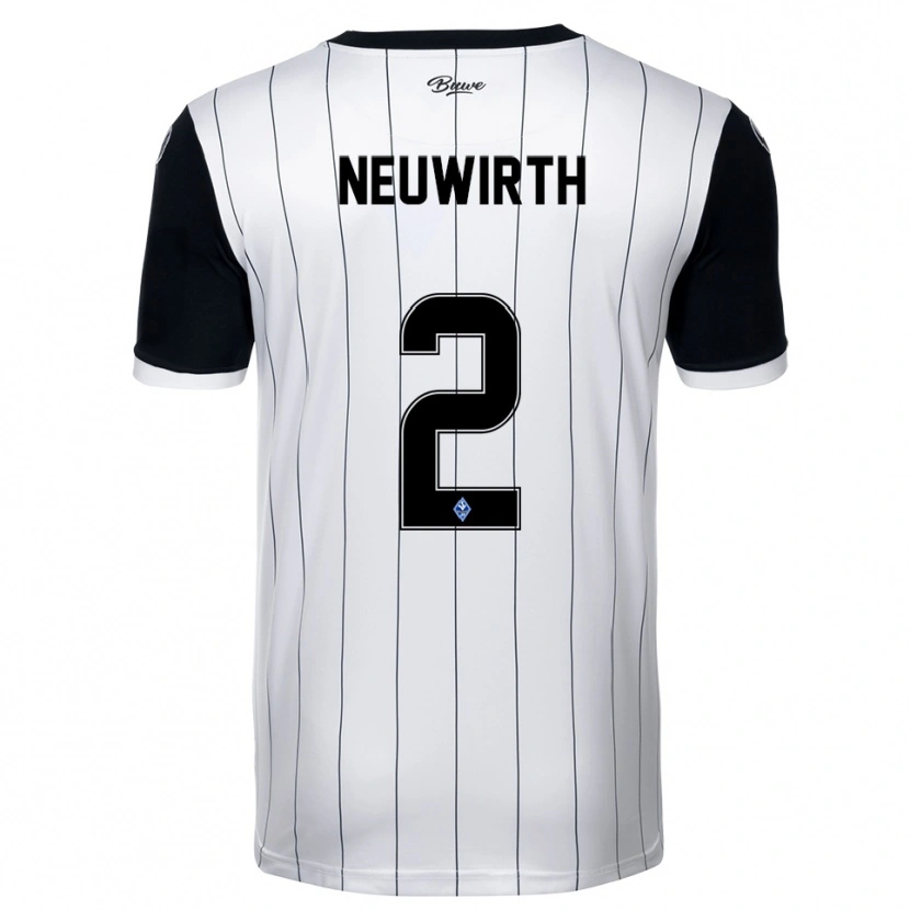 Danxen Women Niklas Neuwirth #2 White Black Away Jersey 2025/26 T-Shirt