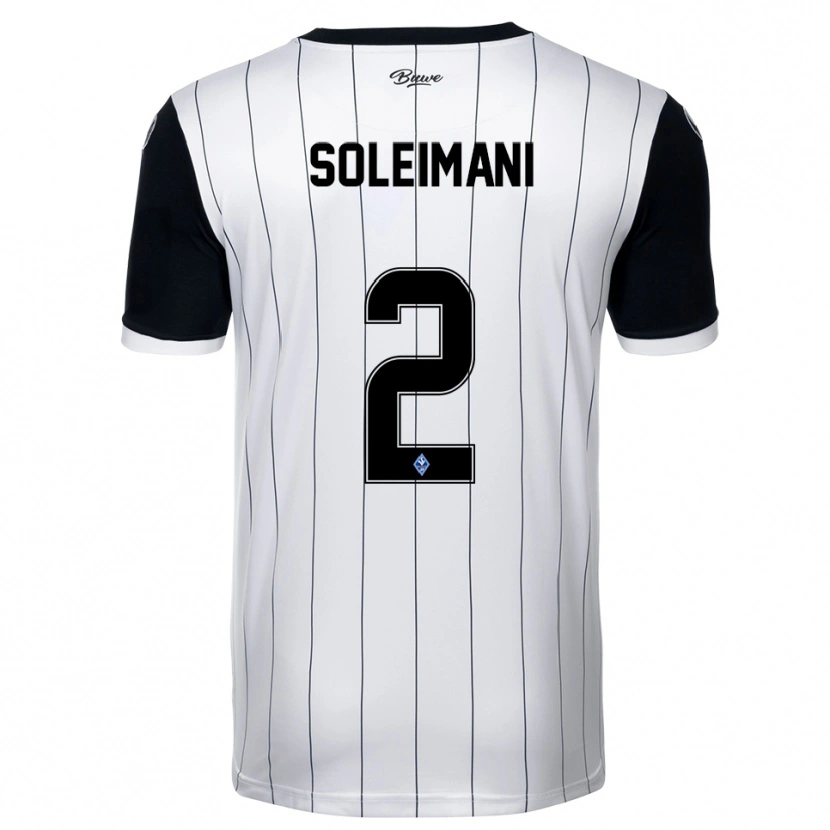Danxen Women Amir Soleimani #2 White Black Away Jersey 2025/26 T-Shirt