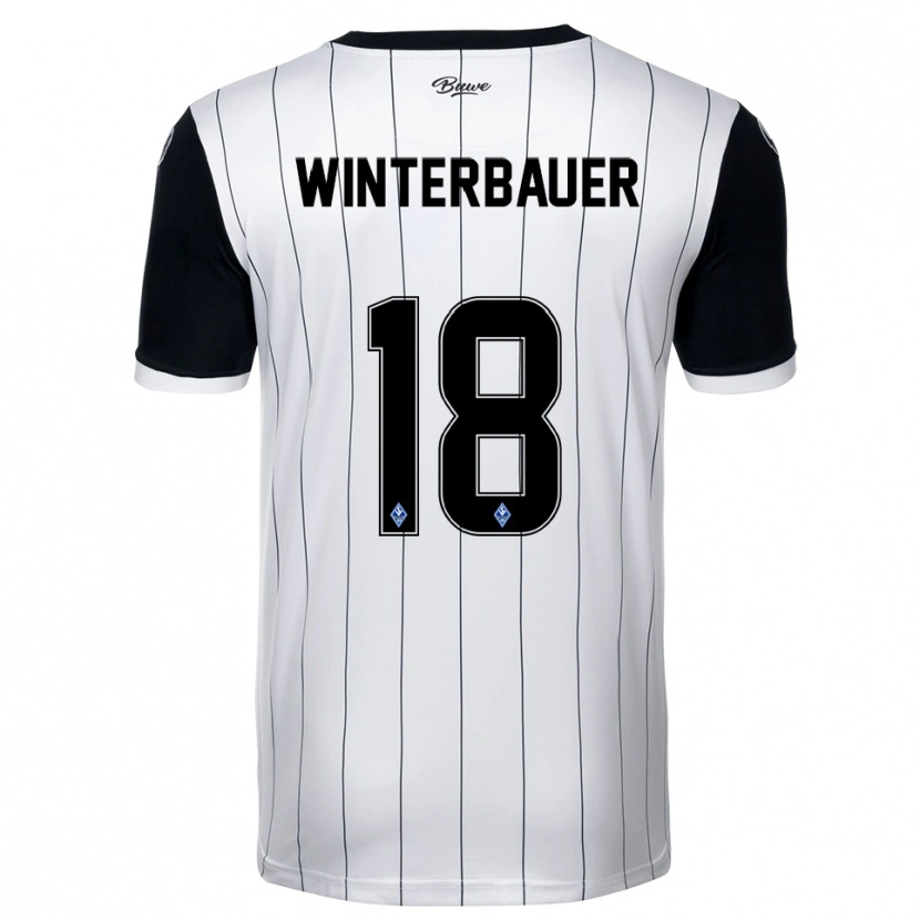 Danxen Women Jan Winterbauer #18 White Black Away Jersey 2025/26 T-Shirt