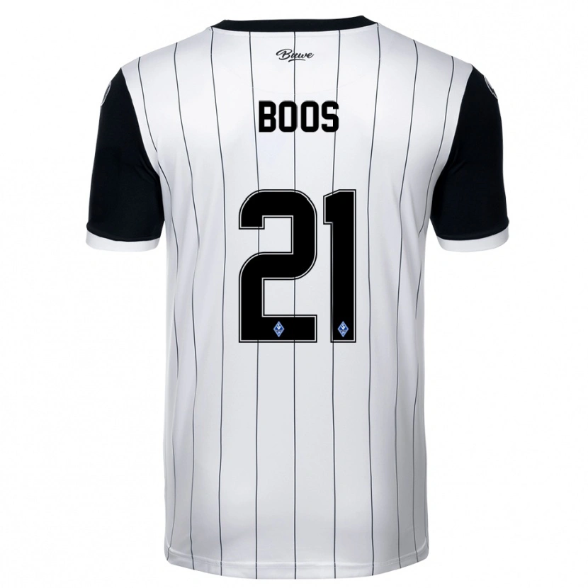 Danxen Women Noah Boos #21 White Black Away Jersey 2025/26 T-Shirt