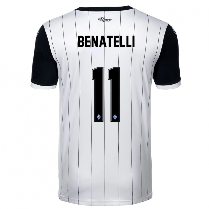Danxen Women Rico Benatelli #11 White Black Away Jersey 2025/26 T-Shirt