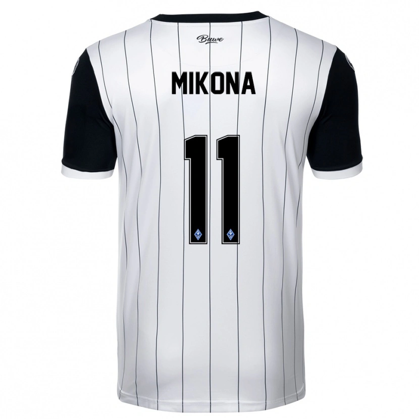 Danxen Women Lenny Mikona #11 White Black Away Jersey 2025/26 T-Shirt