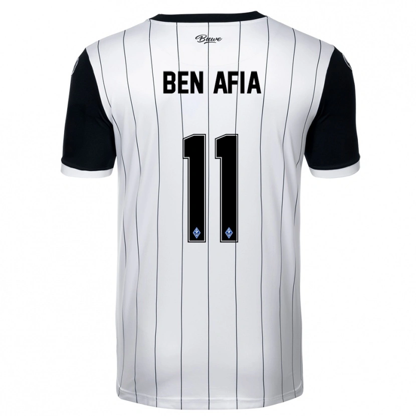 Danxen Women Sofian Ben Afia #11 White Black Away Jersey 2025/26 T-Shirt