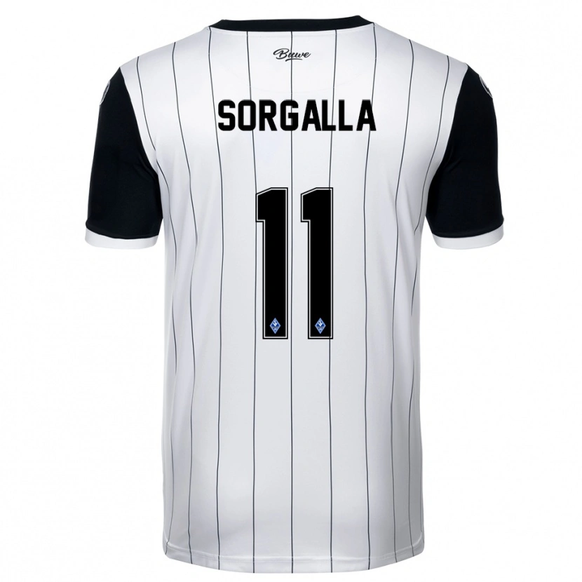 Danxen Women Tom Sorgalla #11 White Black Away Jersey 2025/26 T-Shirt