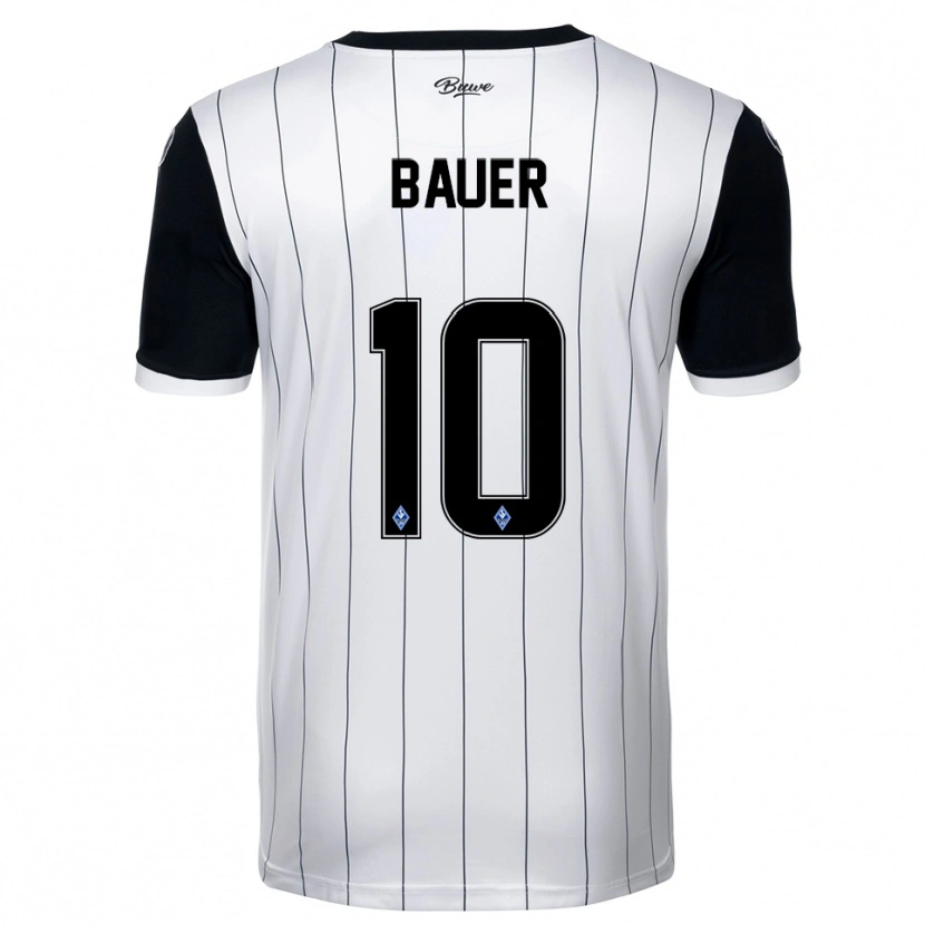 Danxen Women Milo Bauer #10 White Black Away Jersey 2025/26 T-Shirt