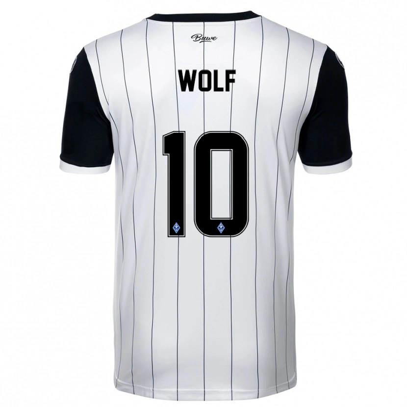 Danxen Women Elias Wolf #10 White Black Away Jersey 2025/26 T-Shirt