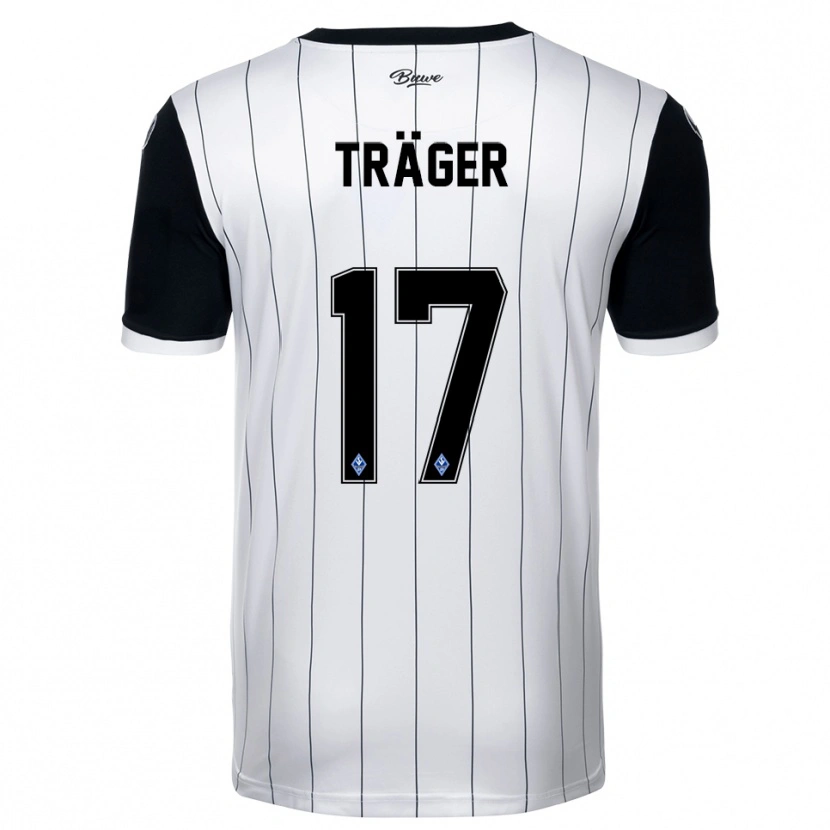 Danxen Women Mika Träger #17 White Black Away Jersey 2025/26 T-Shirt