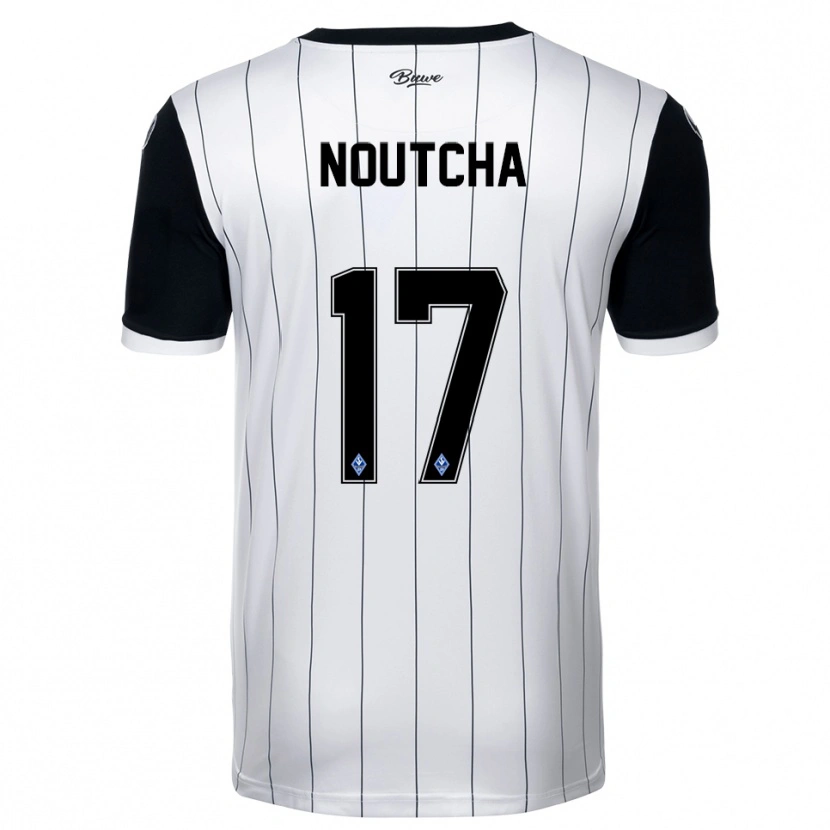 Danxen Women Marlon Noutcha #17 White Black Away Jersey 2025/26 T-Shirt