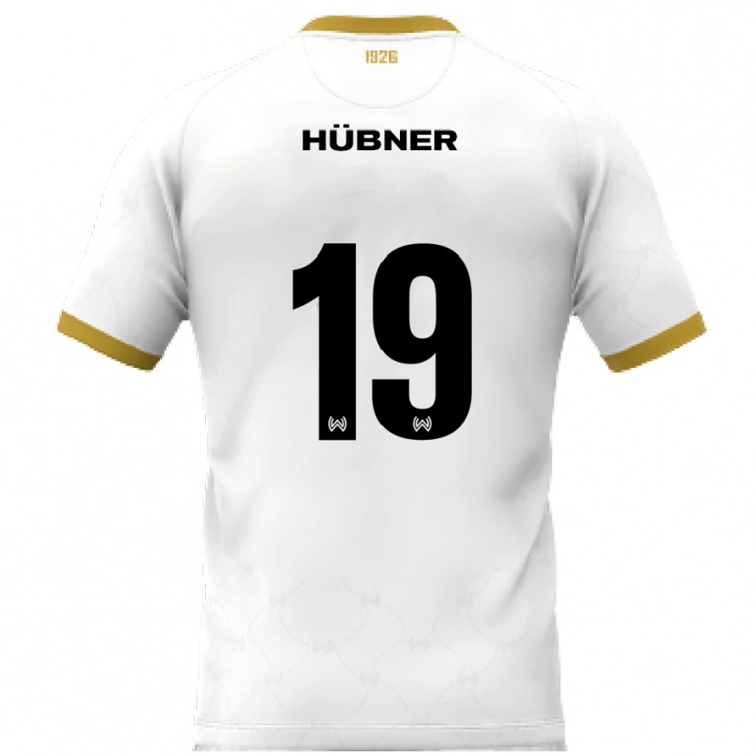 Danxen Women Florian Hübner #19 White Gold Away Jersey 2025/26 T-Shirt